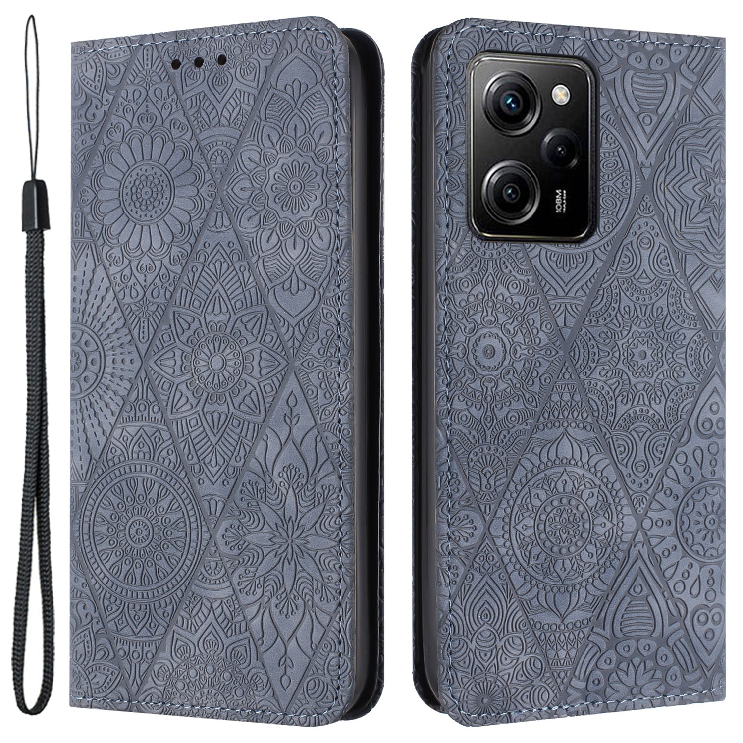 For Xiaomi Redmi Note 12 Pro 5G / 12 Pro Speed 5G / Poco X5 Pro 5G Imprinted PU Leather Phone Case Wallet Stand Cover