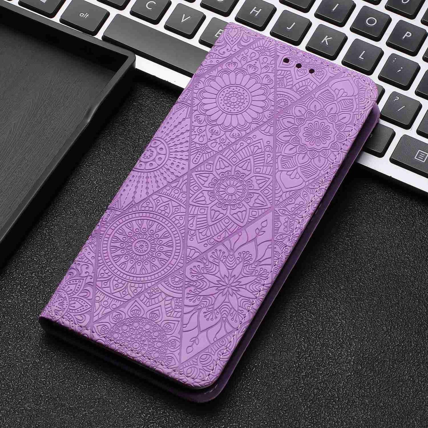 For Xiaomi Redmi Note 12 4G Anti-drop Imprinted PU Leather Phone Case Wallet Stand Cover