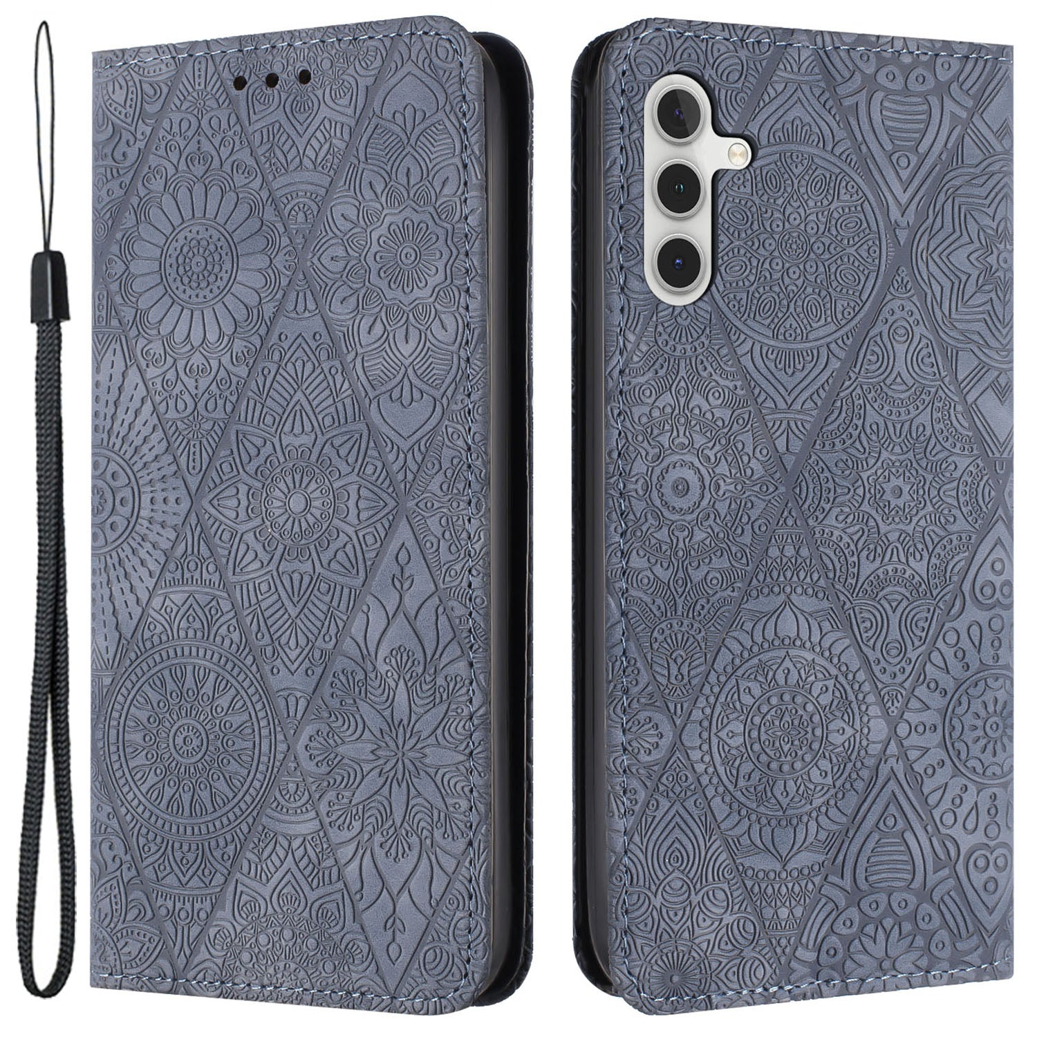 For Samsung Galaxy A14 4G / 5G Imprinted PU Leather Phone Case Wallet Stand Shockproof Cover