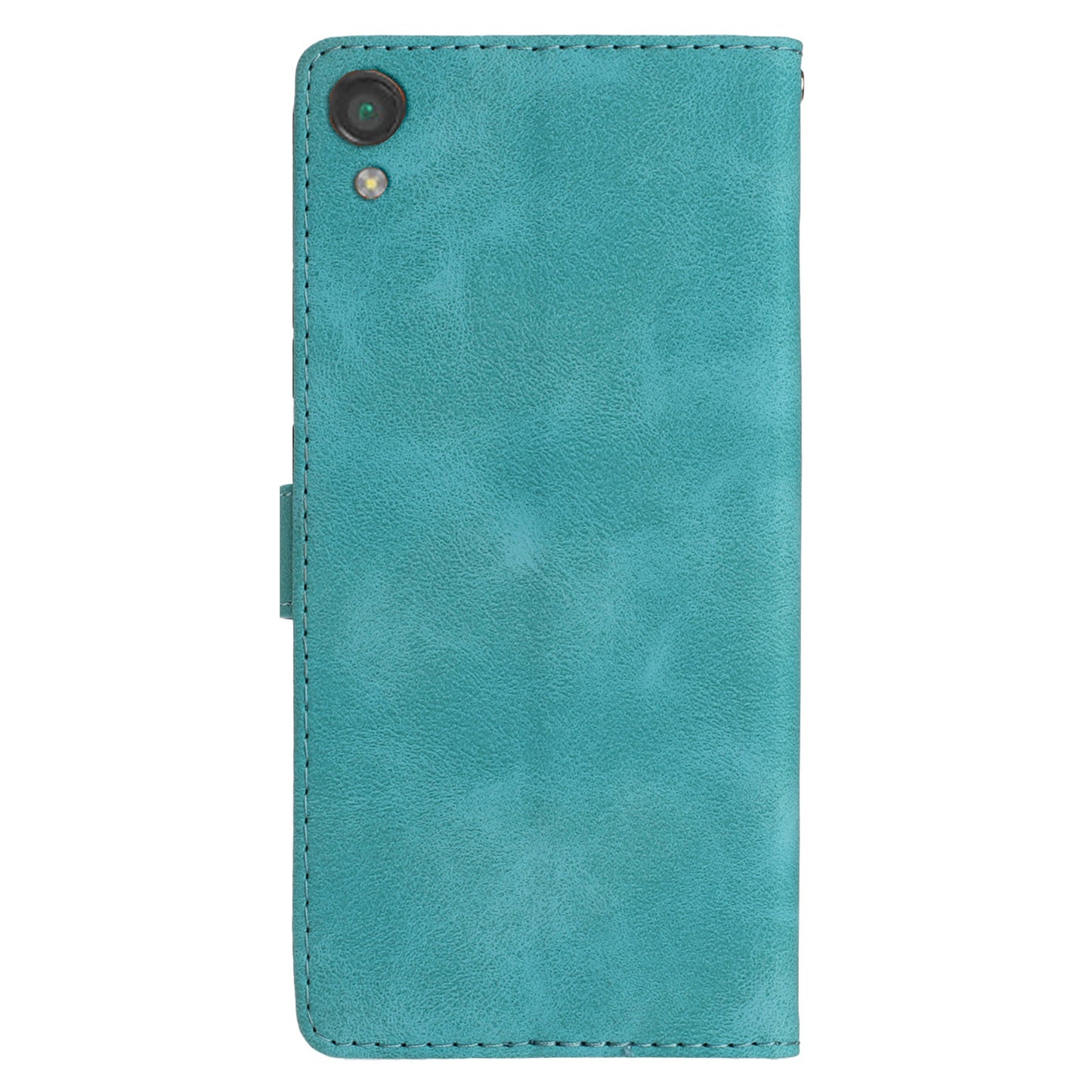 For Sony Xperia L1 Flower Imprint Cover Leather Wallet Stand Shockproof Cell Phone Case