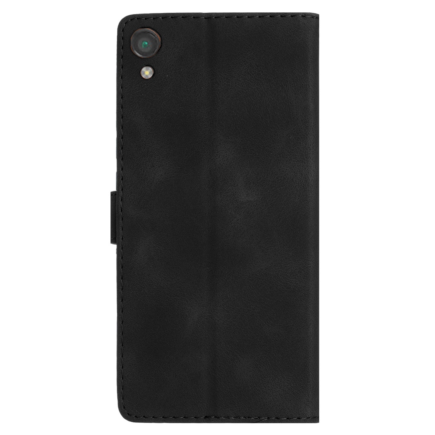 For Sony Xperia L1 Flower Imprint Cover Leather Wallet Stand Shockproof Cell Phone Case