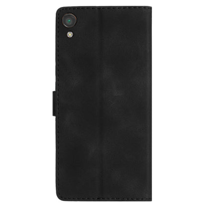 For Sony Xperia L1 Flower Imprint Cover Leather Wallet Stand Shockproof Cell Phone Case