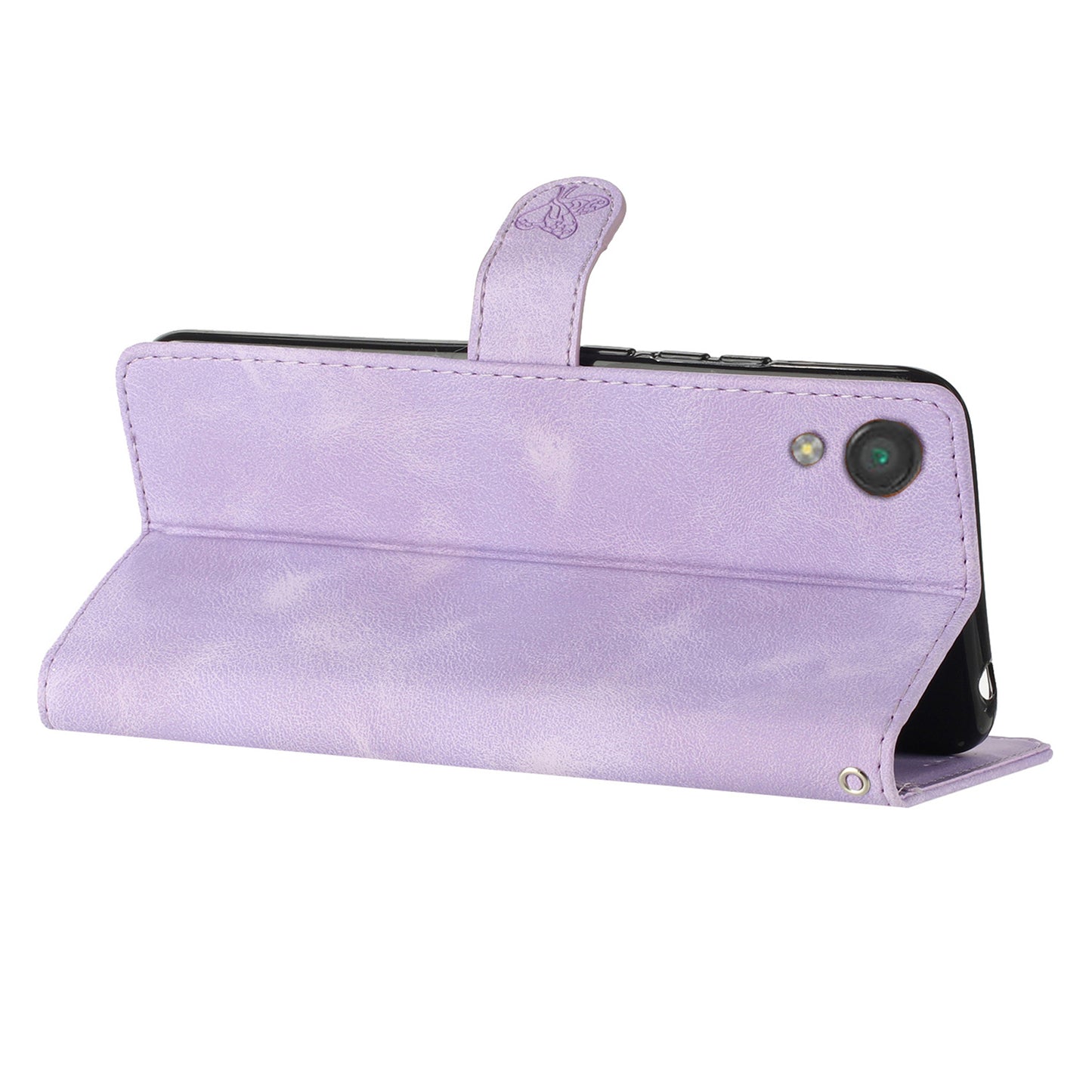 For Sony Xperia L1 Flower Imprint Cover Leather Wallet Stand Shockproof Cell Phone Case