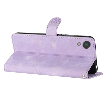 For Sony Xperia L1 Flower Imprint Cover Leather Wallet Stand Shockproof Cell Phone Case