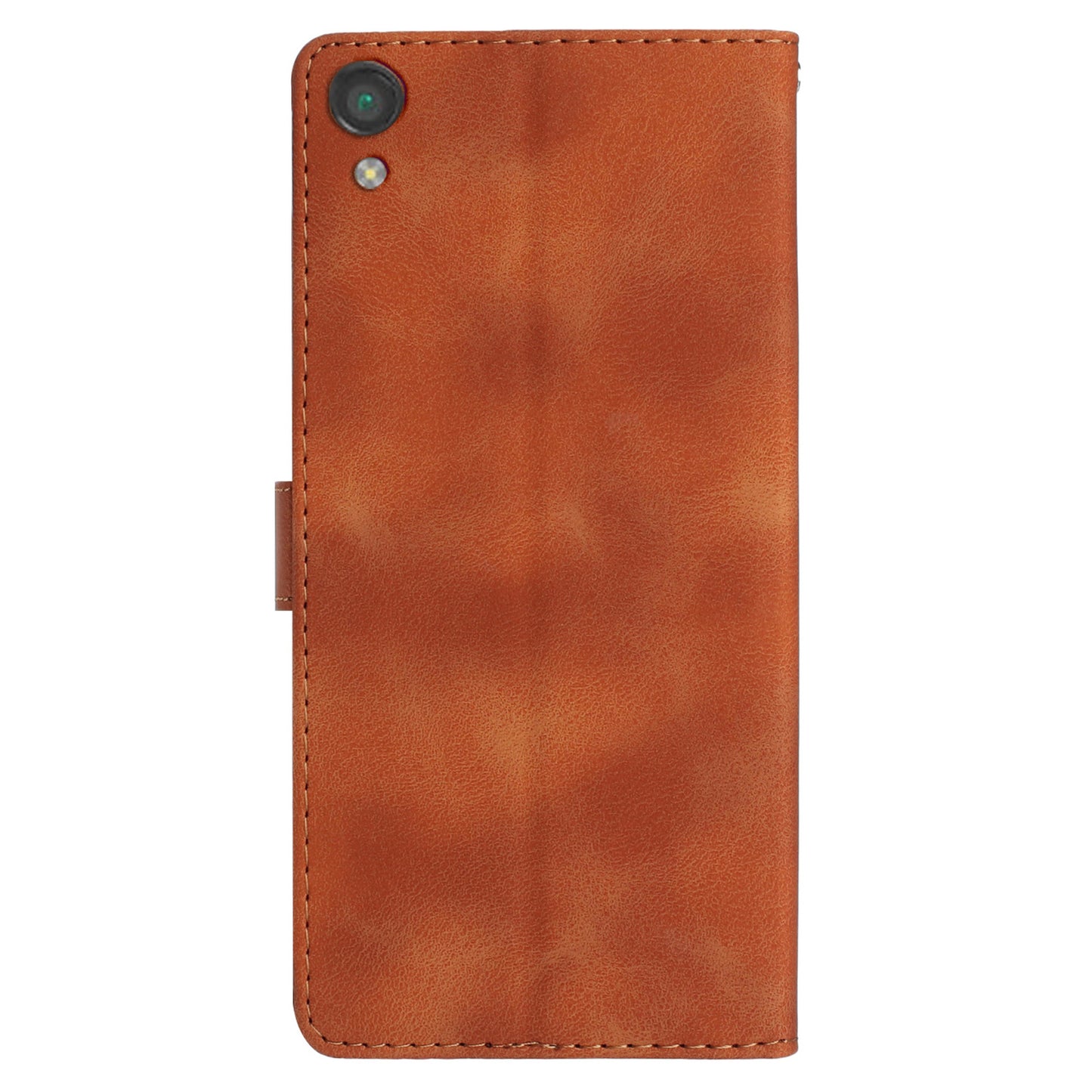 For Sony Xperia L1 Flower Imprint Cover Leather Wallet Stand Shockproof Cell Phone Case