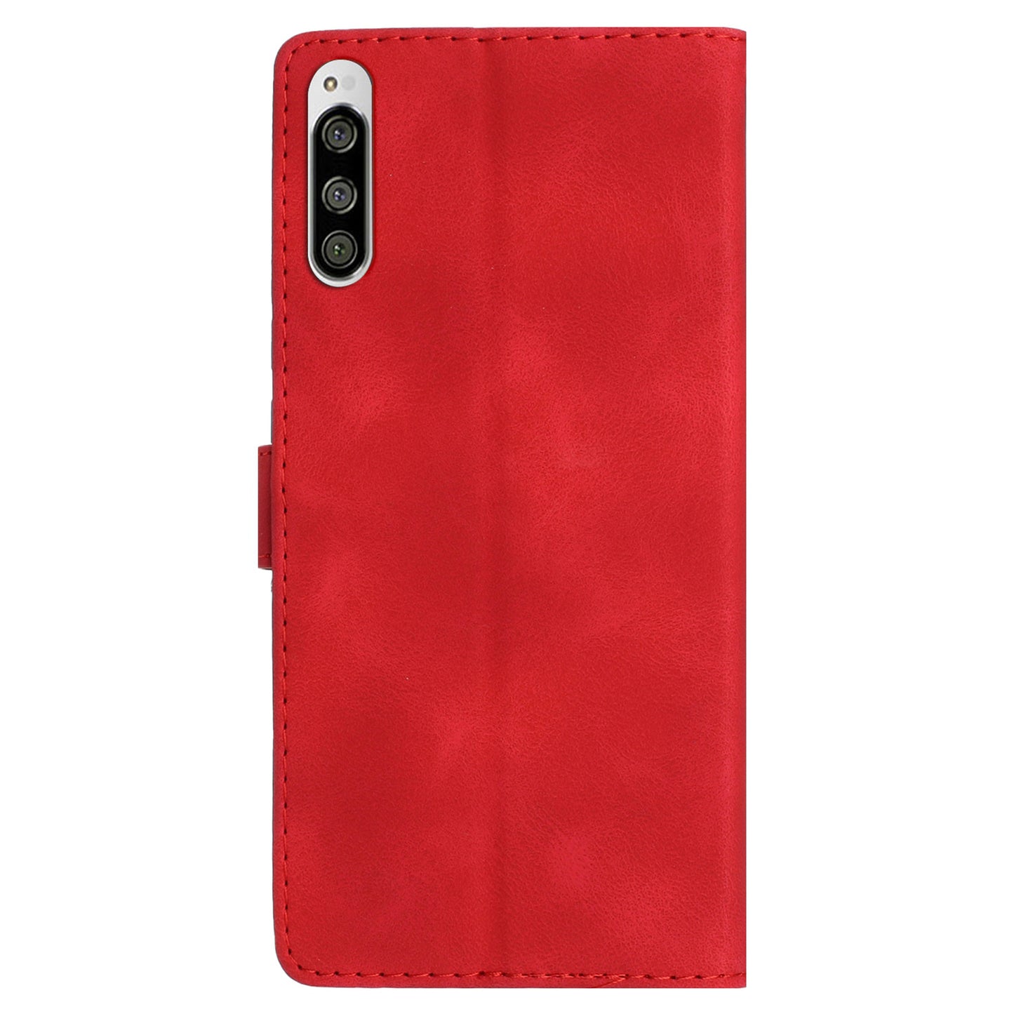 Flower Imprint Leather Case for Sony Xperia 5 , Wallet Stand Mobile Phone Protective Cover