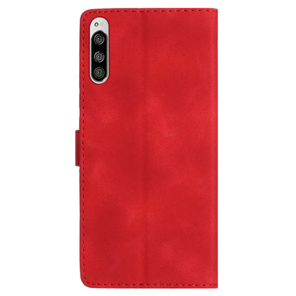 Flower Imprint Leather Case for Sony Xperia 5 , Wallet Stand Mobile Phone Protective Cover