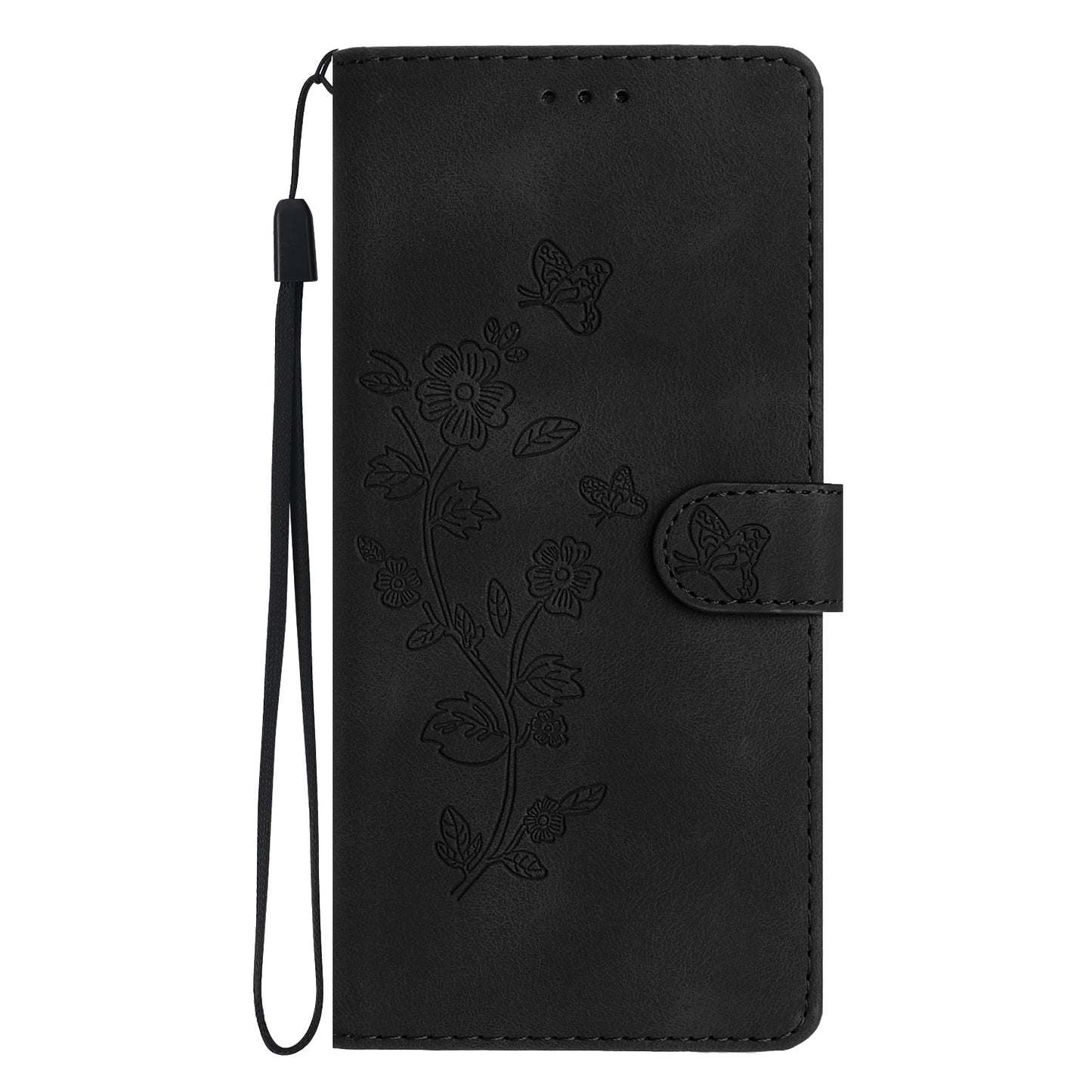 Flower Imprint Leather Case for Sony Xperia 5 , Wallet Stand Mobile Phone Protective Cover