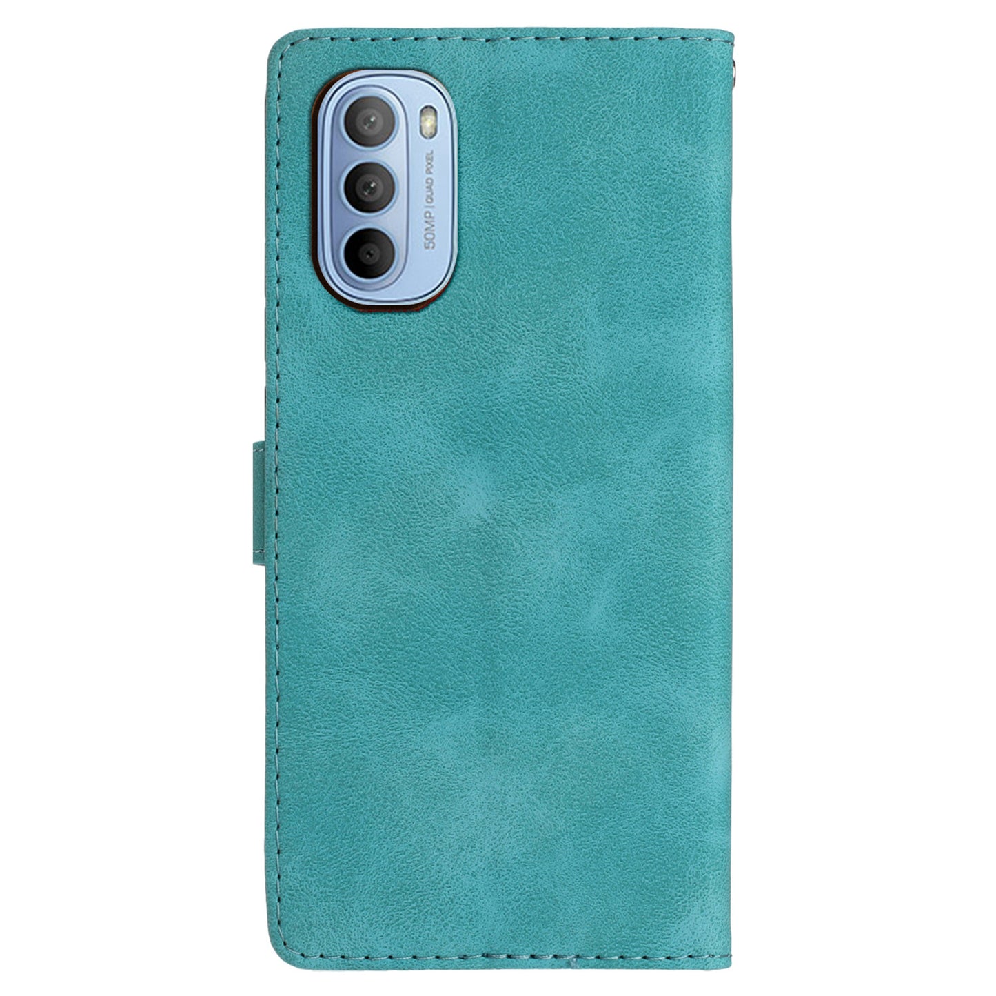 For Motorola Moto G62 5G Magnetic Phone Case Imprinted Flower Wallet Stand Leather Mobile Phone Cover