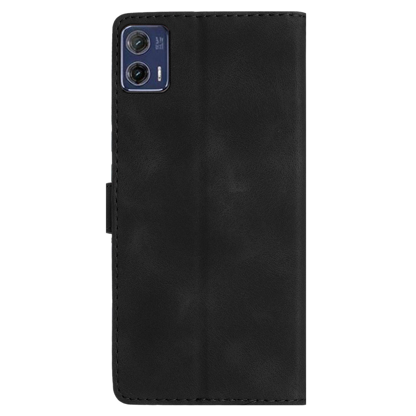 For Motorola Moto G73 5G Anti-Dust Leather Wallet Phone Case Stand Shockproof Imprinted Flower Cover Phone Case