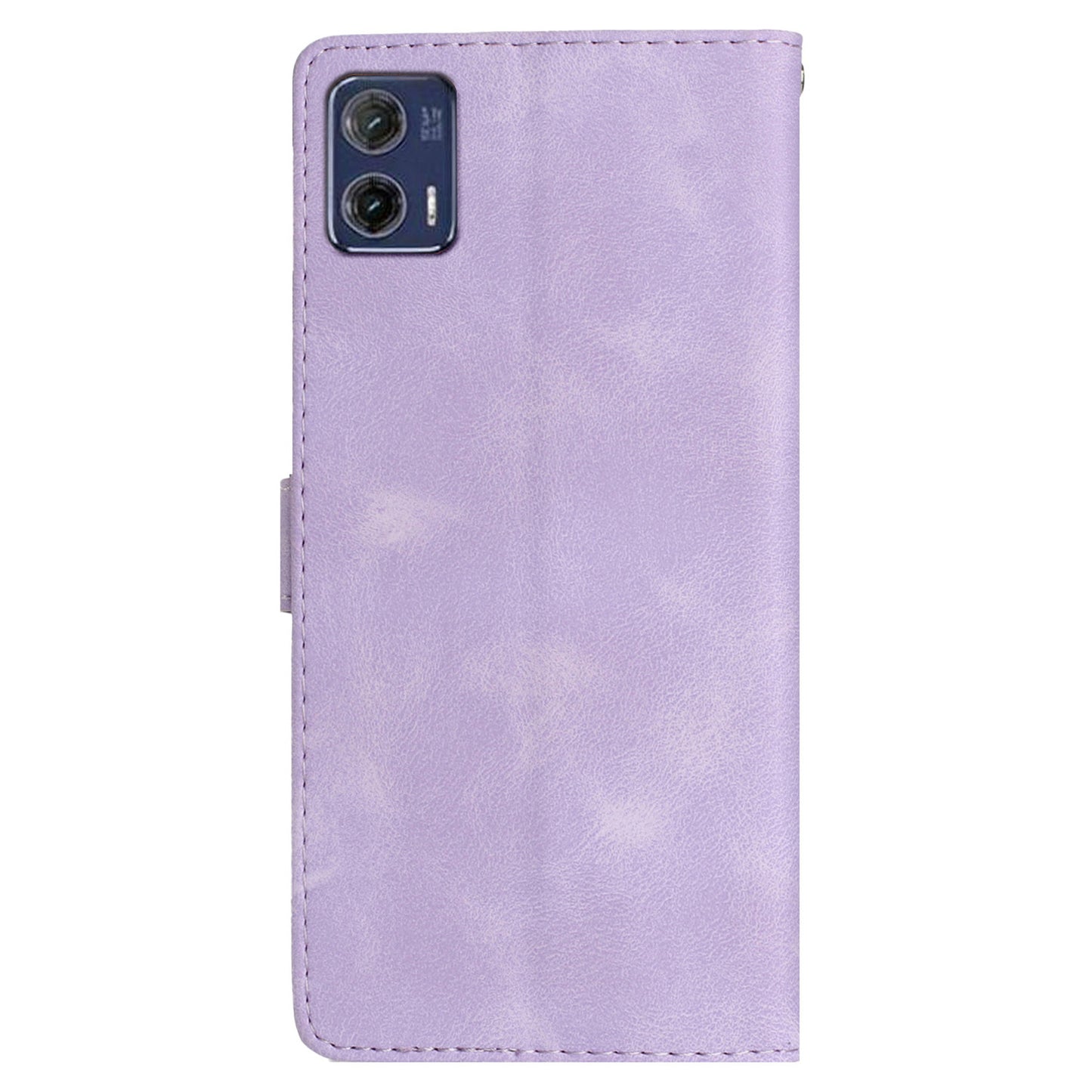 For Motorola Moto G73 5G Anti-Dust Leather Wallet Phone Case Stand Shockproof Imprinted Flower Cover Phone Case