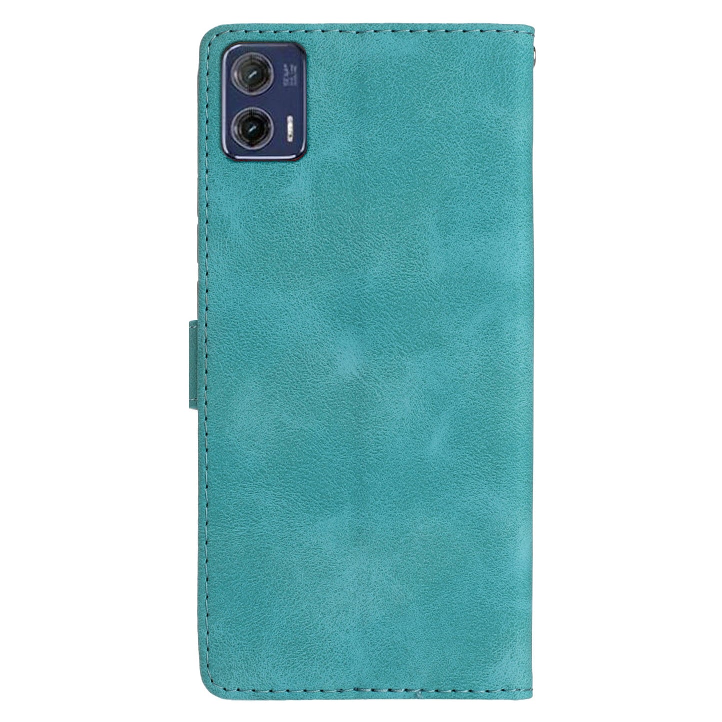 For Motorola Moto G73 5G Anti-Dust Leather Wallet Phone Case Stand Shockproof Imprinted Flower Cover Phone Case