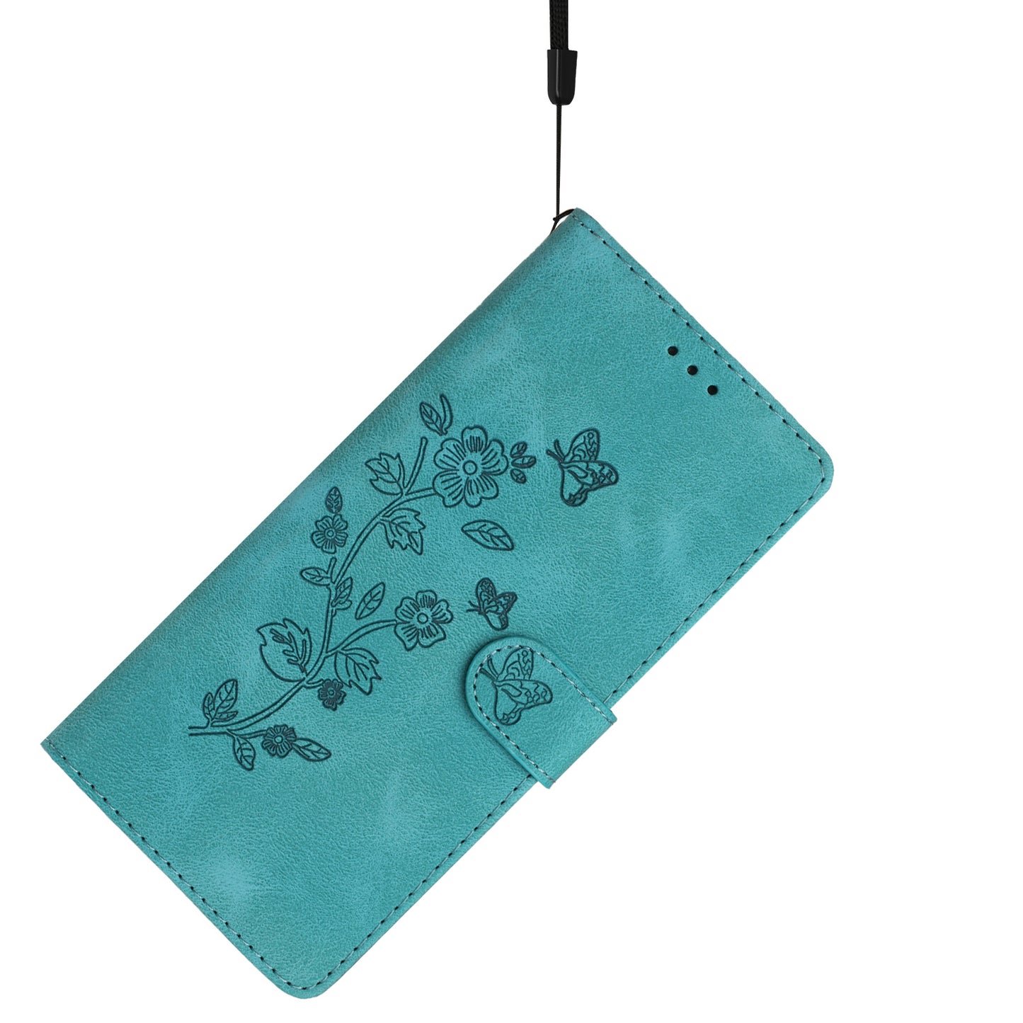For Huawei P30 Lite / P30 Lite New Edition / nova 4e Phone Cover Imprinted Flower Wallet Stand Shockproof Leather Phone Case