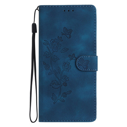 For Huawei P30 Lite / P30 Lite New Edition / nova 4e Phone Cover Imprinted Flower Wallet Stand Shockproof Leather Phone Case