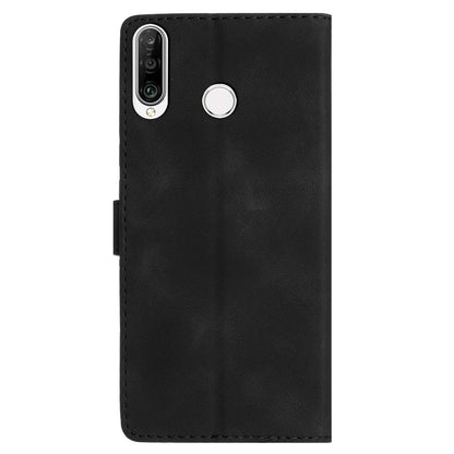 For Huawei P30 Lite / P30 Lite New Edition / nova 4e Phone Cover Imprinted Flower Wallet Stand Shockproof Leather Phone Case