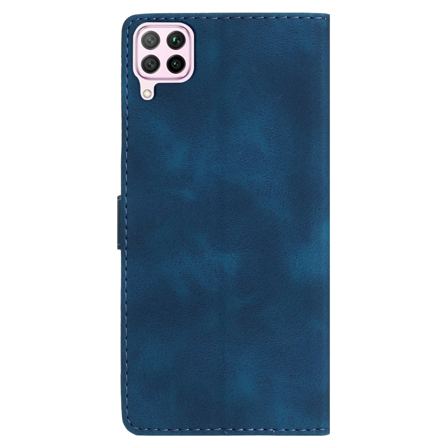 Leather Case for Huawei P40 lite 4G / nova 6 SE / Nova 7i , Wallet Stand Flower Imprint Phone Cover