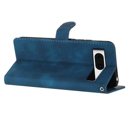 For Google Pixel 8 Phone Cover Imprinted Flower Wallet Stand PU Leather Magnetic Mobile Phone Case