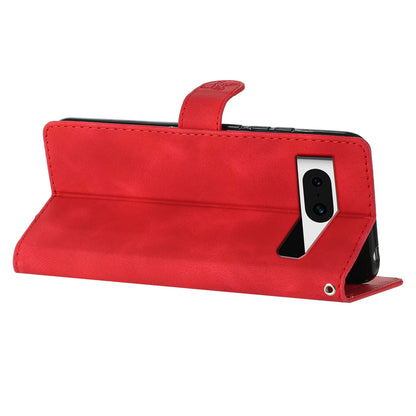 For Google Pixel 8 Phone Cover Imprinted Flower Wallet Stand PU Leather Magnetic Mobile Phone Case