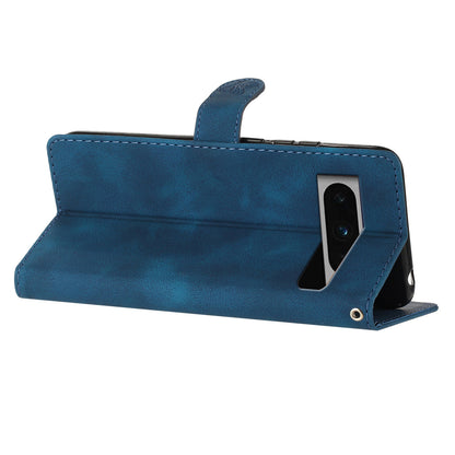 For Google Pixel 8 Pro Shockproof Smartphone Case Imprinted Flower Leather Stand Phone Cover Wallet