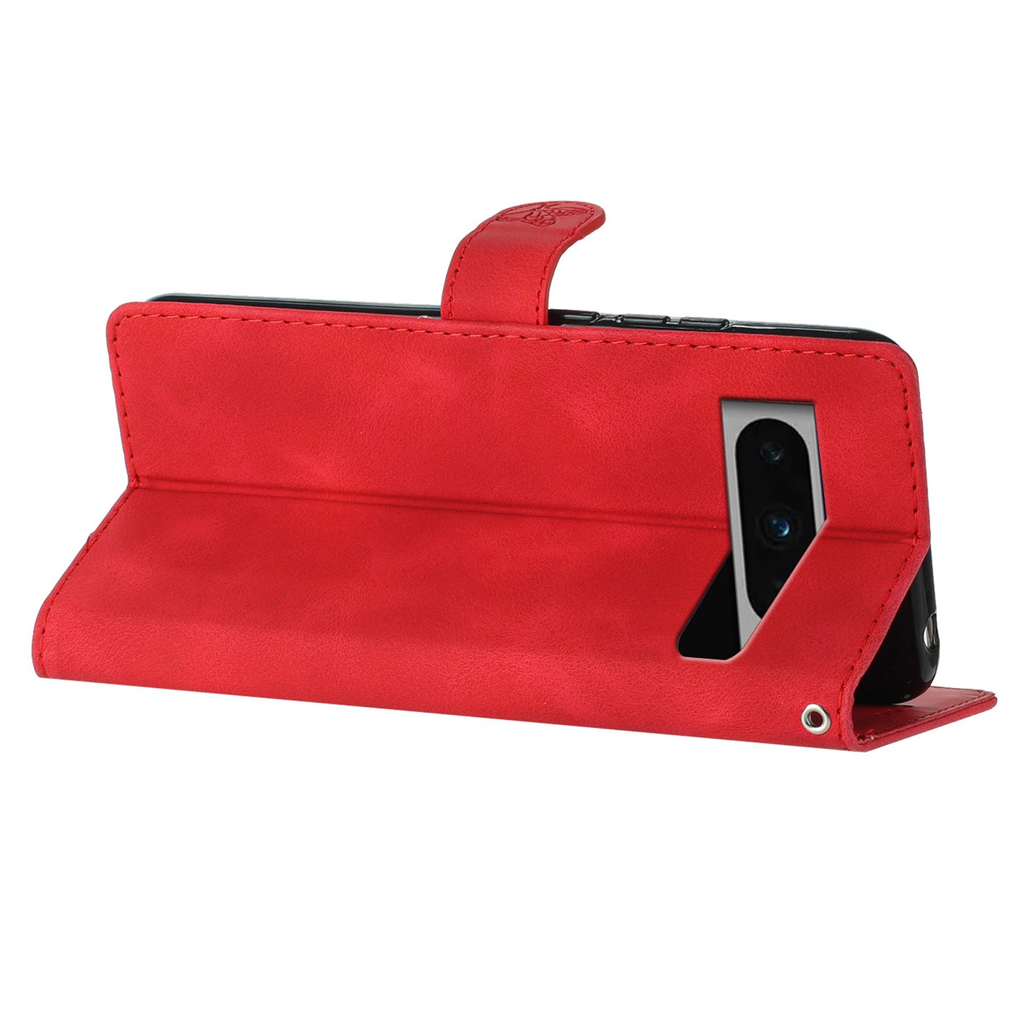 For Google Pixel 8 Pro Shockproof Smartphone Case Imprinted Flower Leather Stand Phone Cover Wallet