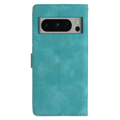 For Google Pixel 8 Pro Shockproof Smartphone Case Imprinted Flower Leather Stand Phone Cover Wallet