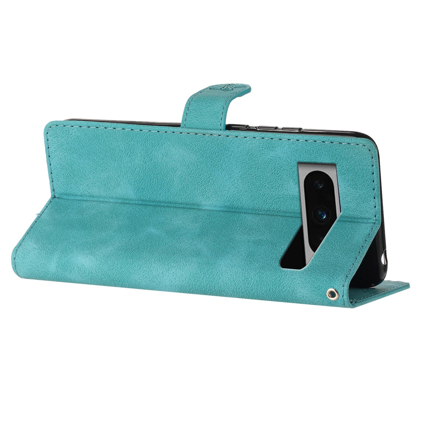 For Google Pixel 8 Pro Shockproof Smartphone Case Imprinted Flower Leather Stand Phone Cover Wallet