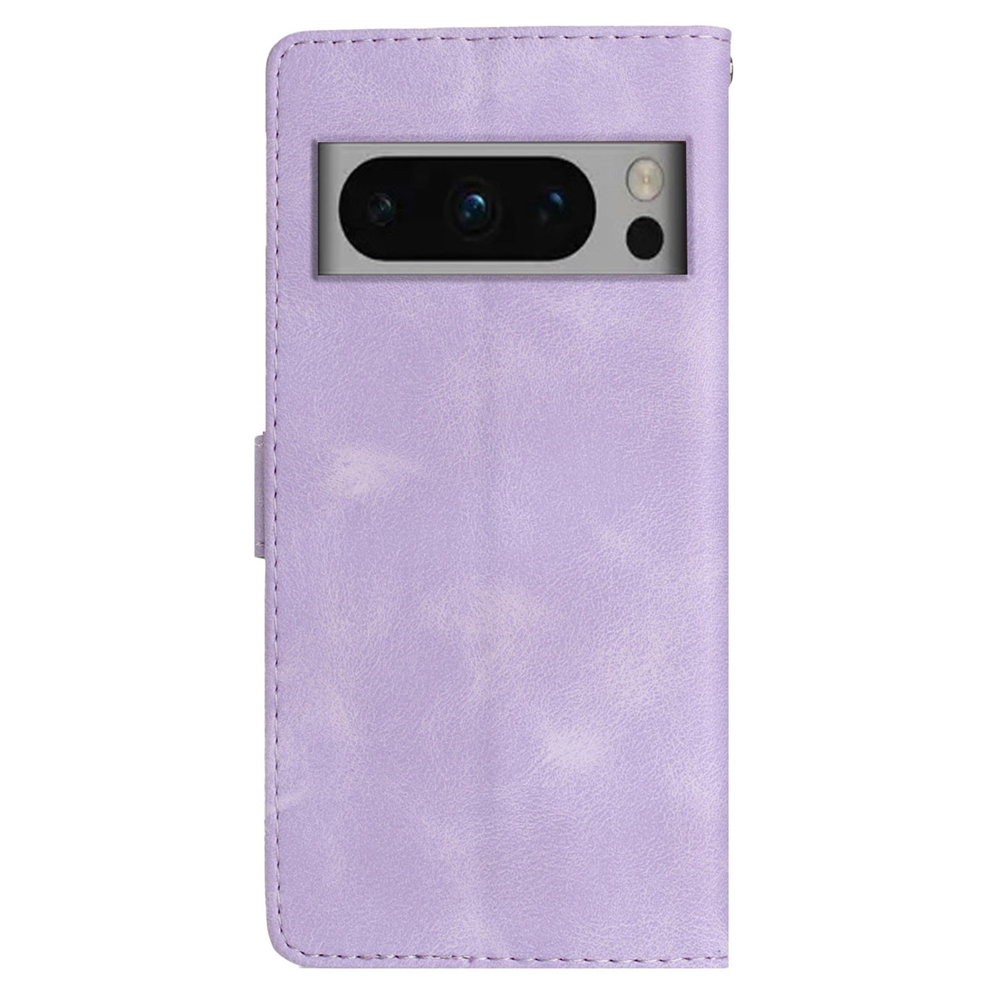 For Google Pixel 8 Pro Shockproof Smartphone Case Imprinted Flower Leather Stand Phone Cover Wallet
