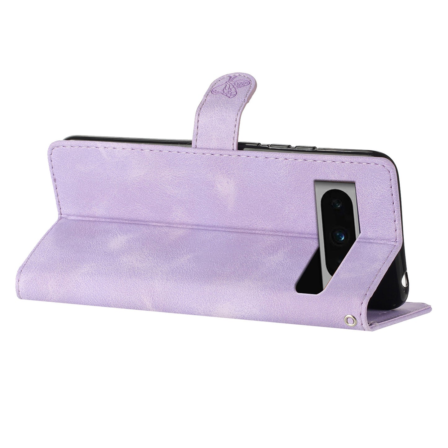 For Google Pixel 8 Pro Shockproof Smartphone Case Imprinted Flower Leather Stand Phone Cover Wallet