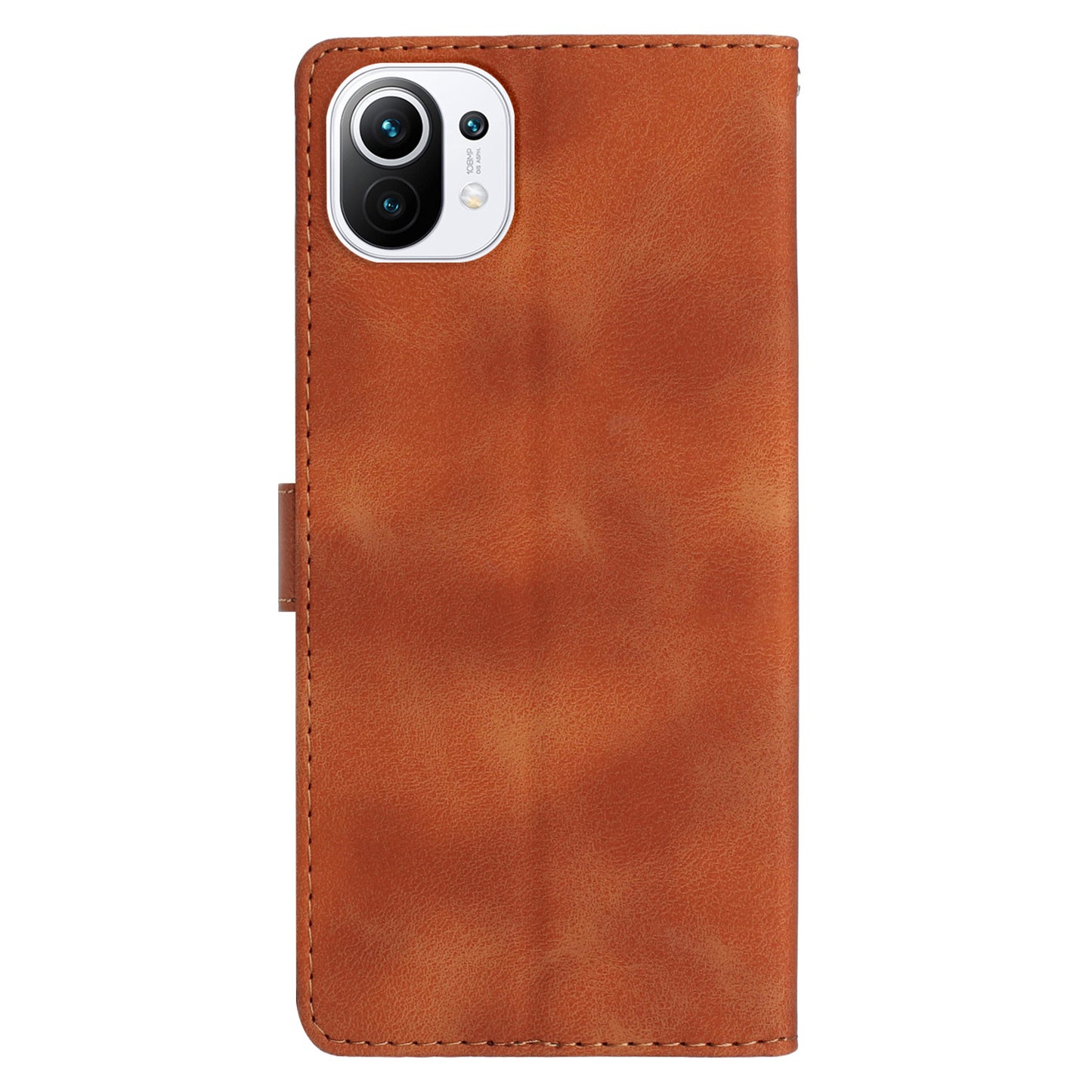 For Xiaomi 11 Lite 5G NE / Mi 11 Lite 5G / 4G Stand Phone Case Imprinted Flower PU Leather+TPU Phone Cover Wallet