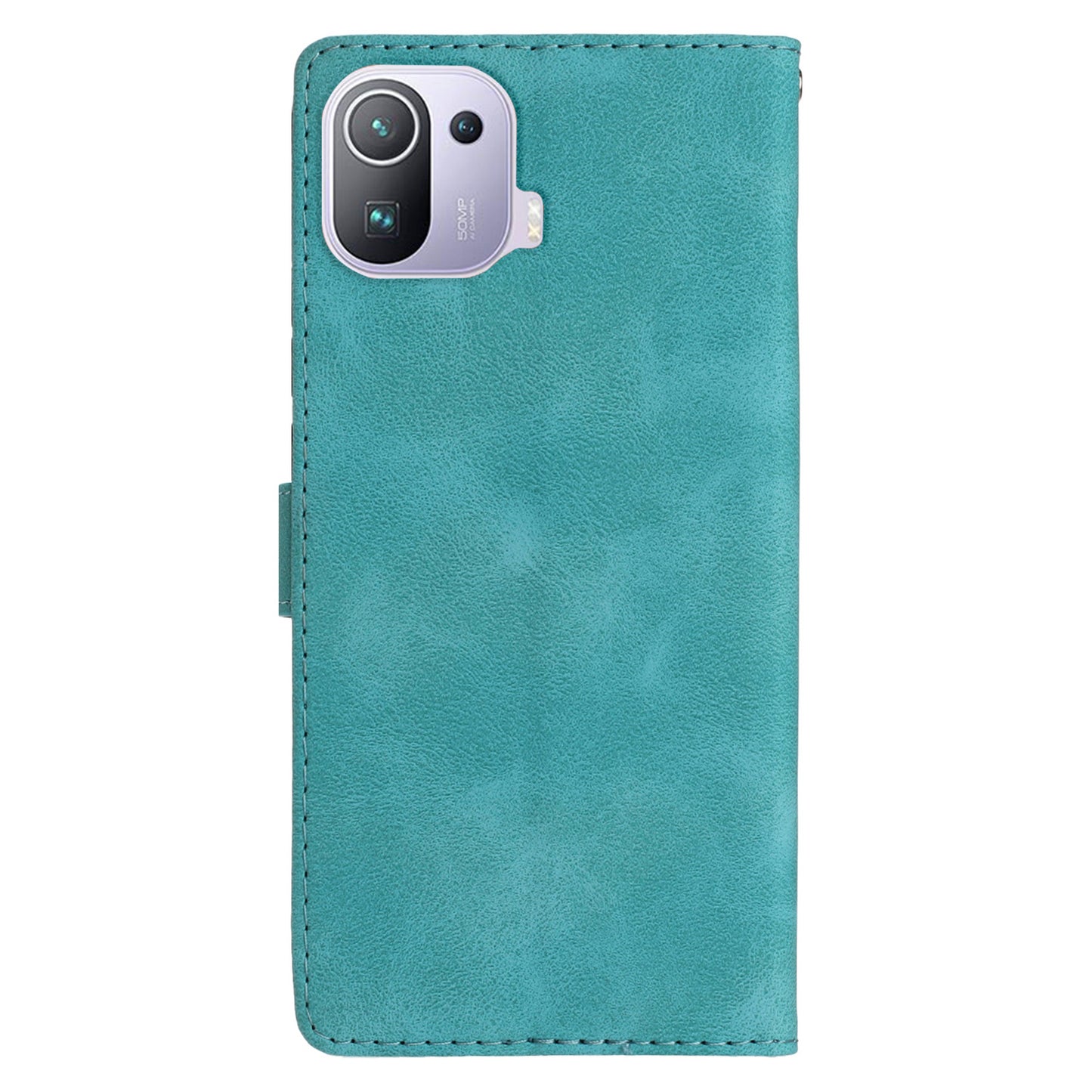 Imprinted Flower Phone Case for Xiaomi Mi 11 Pro , Shockproof Wallet Stand PU Leather Phone Cover