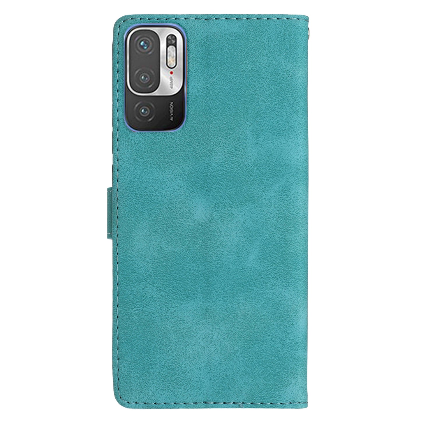 For Xiaomi Redmi Note 10 5G / Redmi Note 10T 5G / Poco M3 Pro 5G / 4G Leather Phone Cover Imprinted Flower Wallet Stand Phone Case