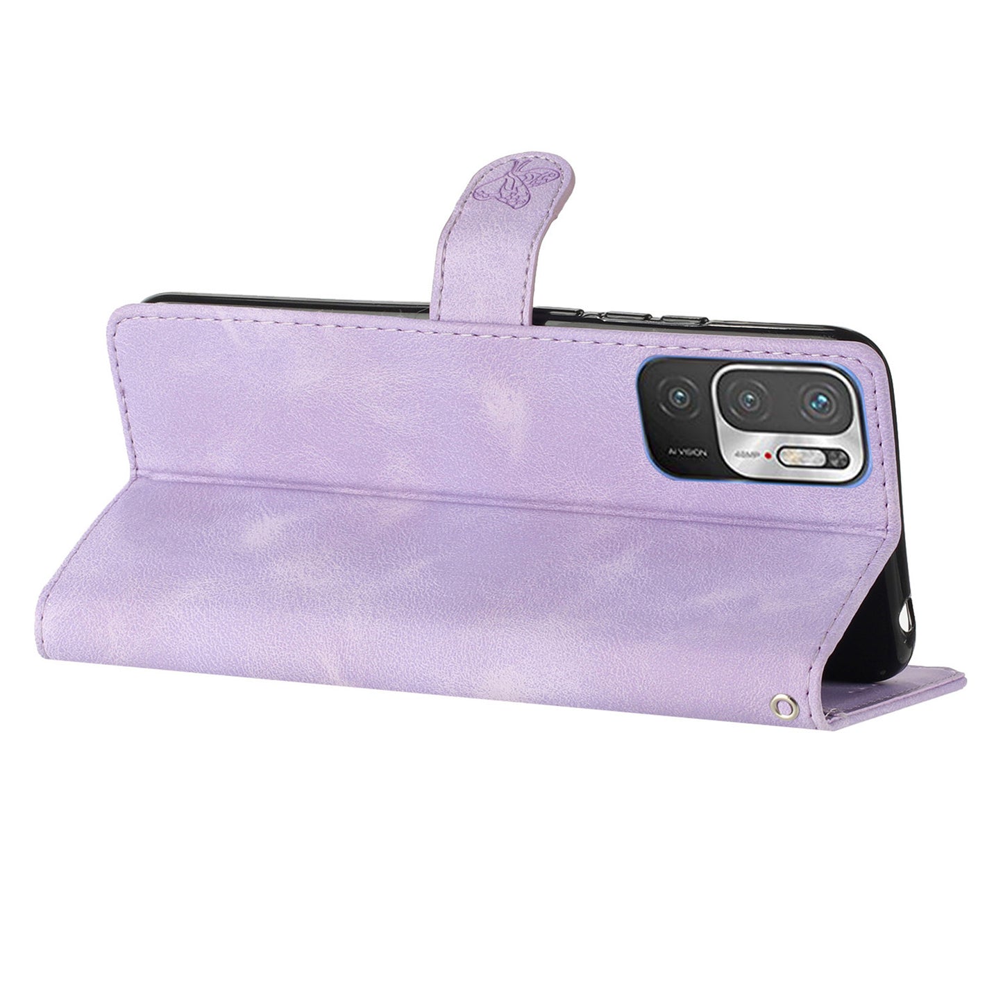 For Xiaomi Redmi Note 10 5G / Redmi Note 10T 5G / Poco M3 Pro 5G / 4G Leather Phone Cover Imprinted Flower Wallet Stand Phone Case