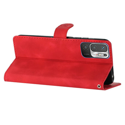 For Xiaomi Redmi Note 10 5G / Redmi Note 10T 5G / Poco M3 Pro 5G / 4G Leather Phone Cover Imprinted Flower Wallet Stand Phone Case