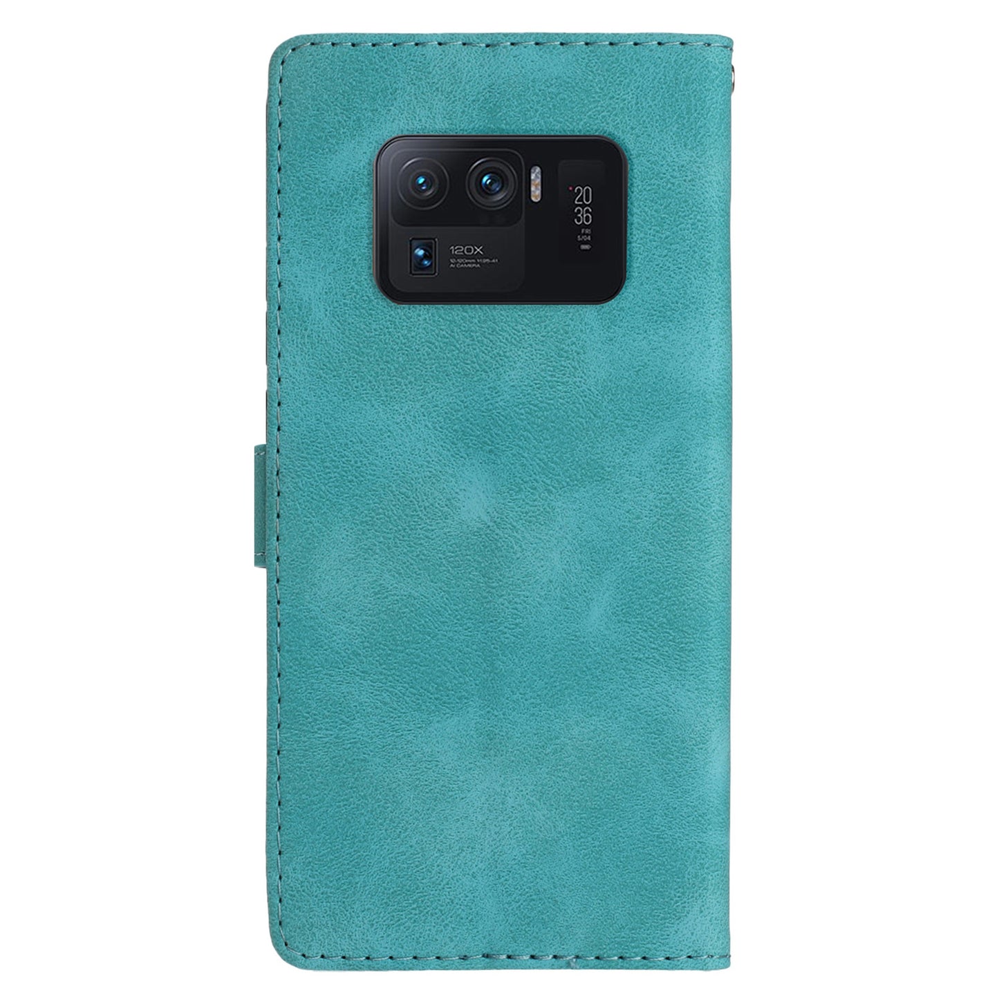 For Xiaomi Mi 11 Ultra Wallet Phone Shell Imprinted Flower Anti-Scratch Leather Mobile Phone Stand Case