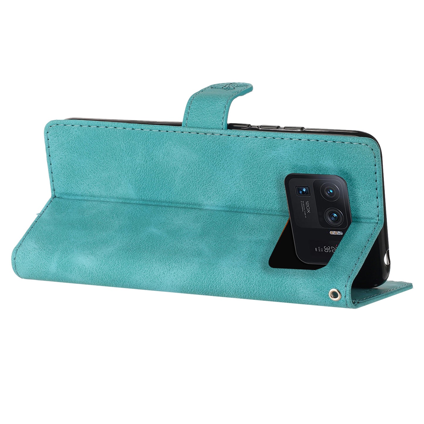 For Xiaomi Mi 11 Ultra Wallet Phone Shell Imprinted Flower Anti-Scratch Leather Mobile Phone Stand Case