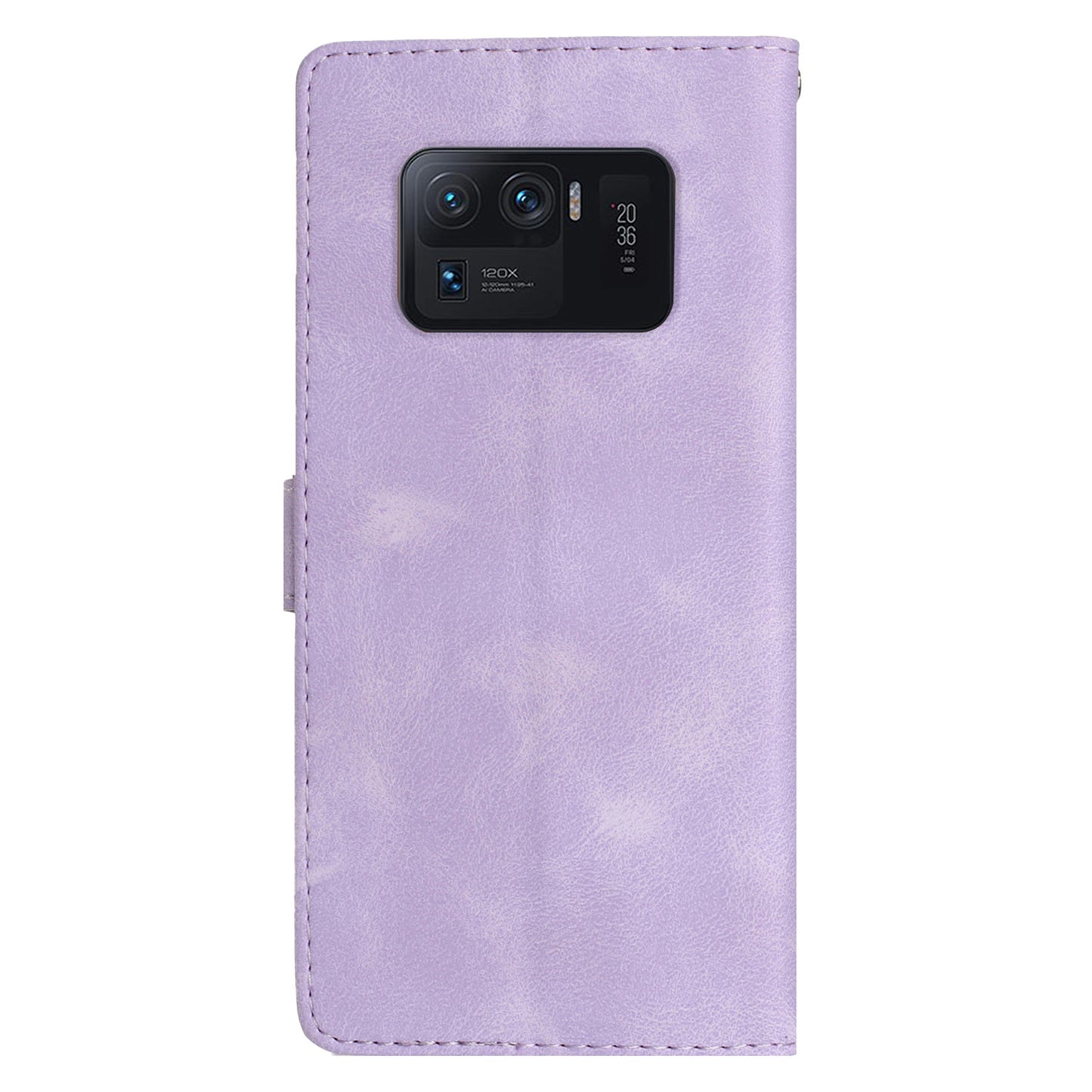 For Xiaomi Mi 11 Ultra Wallet Phone Shell Imprinted Flower Anti-Scratch Leather Mobile Phone Stand Case