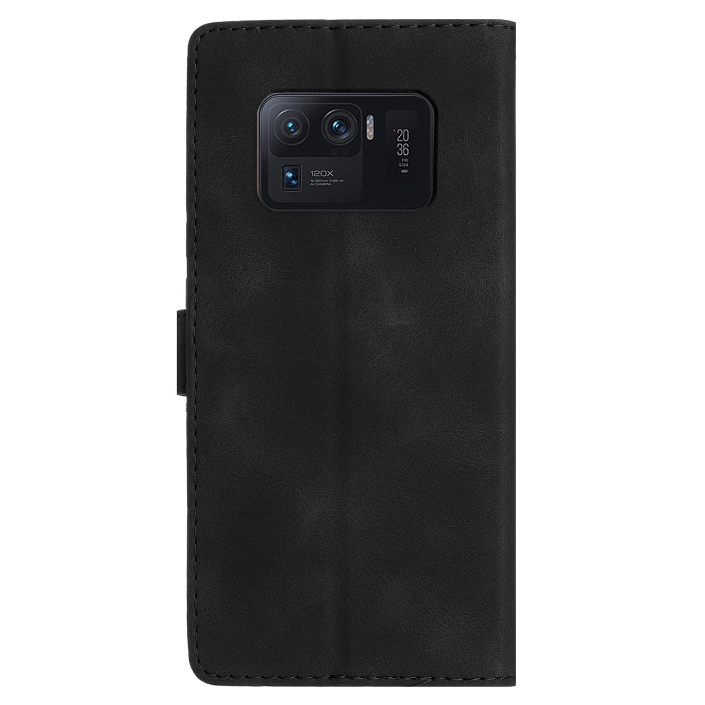 For Xiaomi Mi 11 Ultra Wallet Phone Shell Imprinted Flower Anti-Scratch Leather Mobile Phone Stand Case