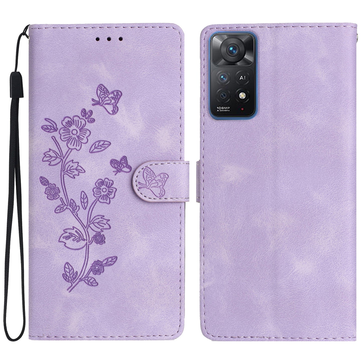 For Xiaomi Redmi Note 11 Pro 5G (Qualcomm) / Note 11 Pro 4G (MediaTek) / Note 12 Pro 4G Leather Case Stand Wallet Phone Cover