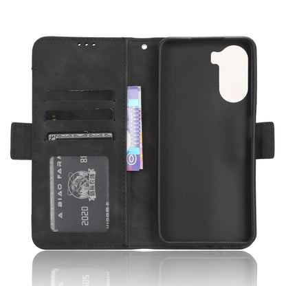 For ZTE Axon 40 Lite PU Leather Case Multiple Card Slots Phone Cover with Stand Wallet