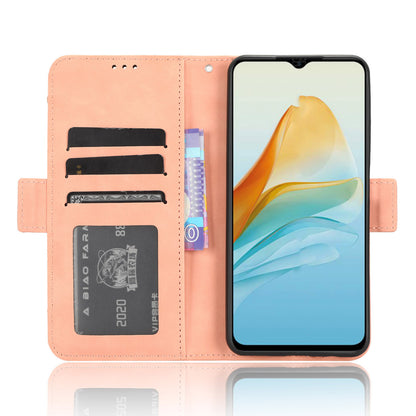 For ZTE Axon 40 Lite PU Leather Case Multiple Card Slots Phone Cover with Stand Wallet