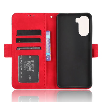 For ZTE Axon 40 Lite PU Leather Case Multiple Card Slots Phone Cover with Stand Wallet