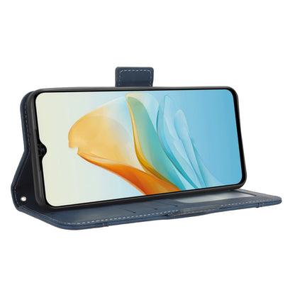 For ZTE Axon 40 Lite PU Leather Case Multiple Card Slots Phone Cover with Stand Wallet