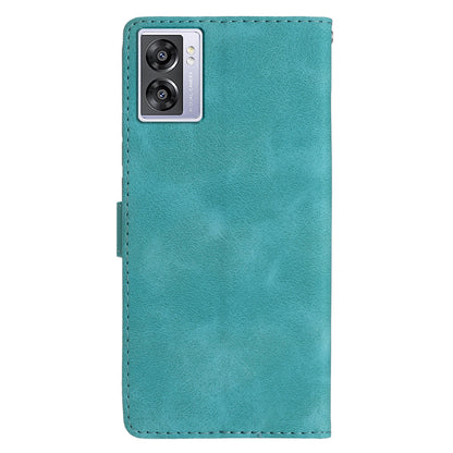 For Oppo A57 4G / A57 (2022) 5G / A77 5G Imprint Flower Cover Leather Wallet Stand Shockproof Cell Phone Case
