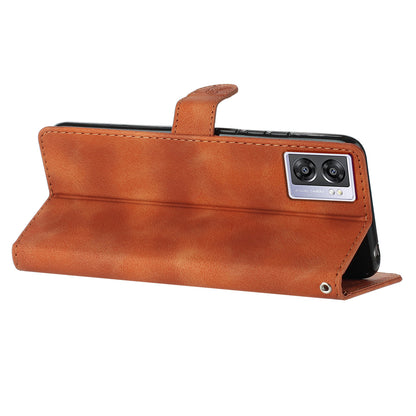 For Oppo A57 4G / A57 (2022) 5G / A77 5G Imprint Flower Cover Leather Wallet Stand Shockproof Cell Phone Case