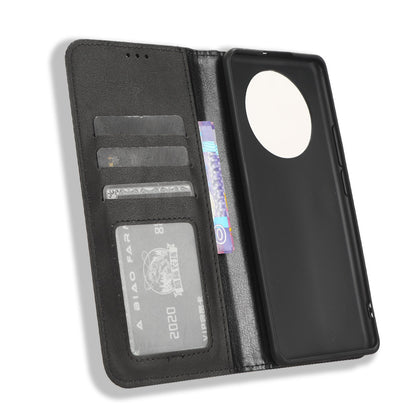 Leather Case for Realme 11 Pro+ 5G / 11 Pro 5G , Stand Wallet Retro Phone Cover