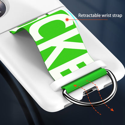 For Huawei P50 Pocket Rubberized Phone Case Wrist Strap Hard PC Protective Phone Cover