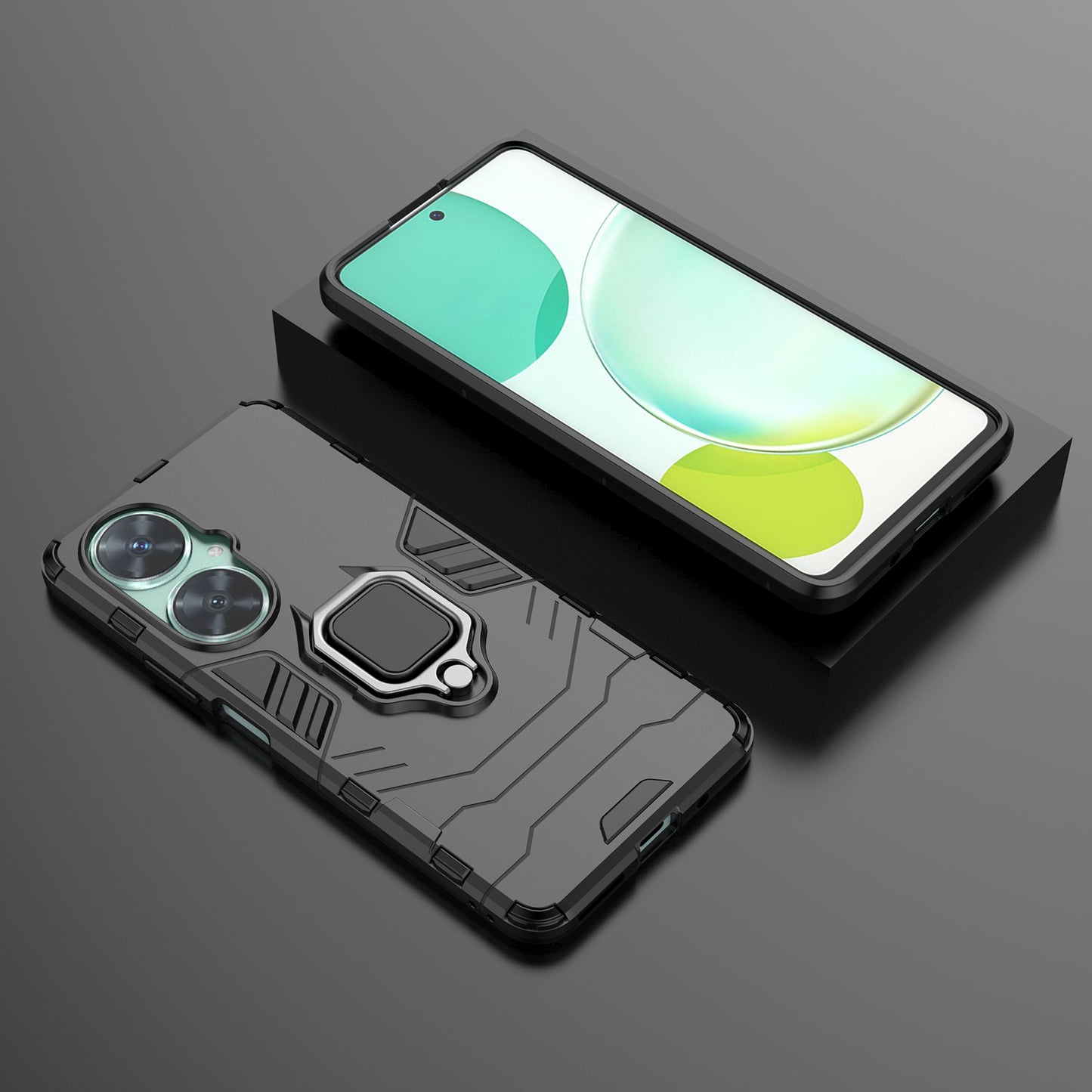 For Huawei Nova 11i Soft TPU Hard PC Phone Case Kickstand Shockproof Cover