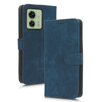 RFID Blocking Wallet Cover for Motorola Edge 40 5G , PU Leather Stand Phone Protective Case with Strap