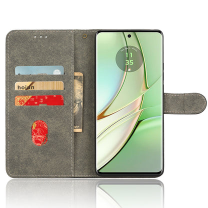 RFID Blocking Wallet Cover for Motorola Edge 40 5G , PU Leather Stand Phone Protective Case with Strap