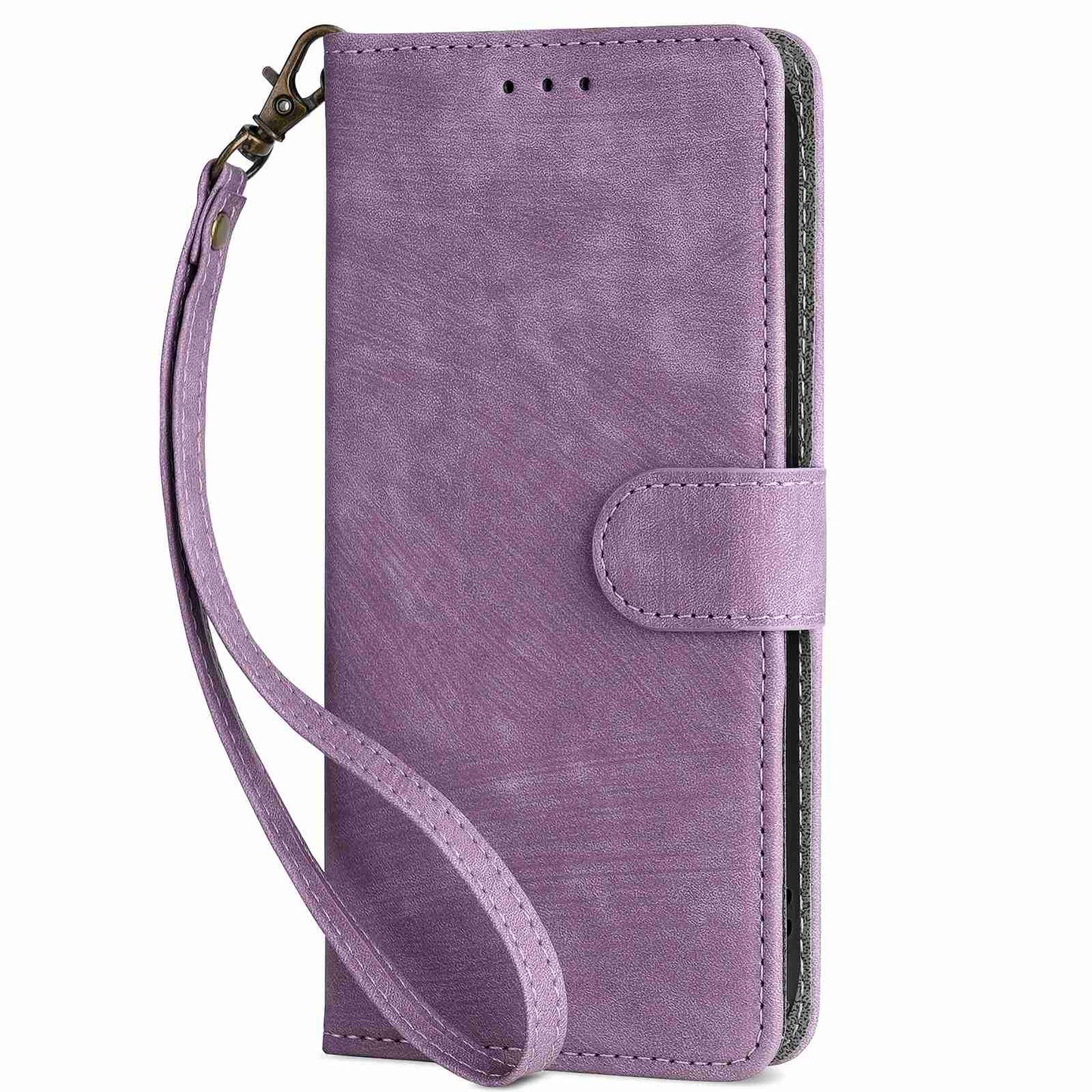 RFID Blocking Wallet Cover for Motorola Edge 40 5G , PU Leather Stand Phone Protective Case with Strap